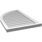 Ekena Millwork Quarter Round Top Left Surface Mount PVC Gable Vent w/ 2"W x 2"P Brickmould Sill Frame, 24"W x 40"H GVPQL24X4003SN - alternate 4
